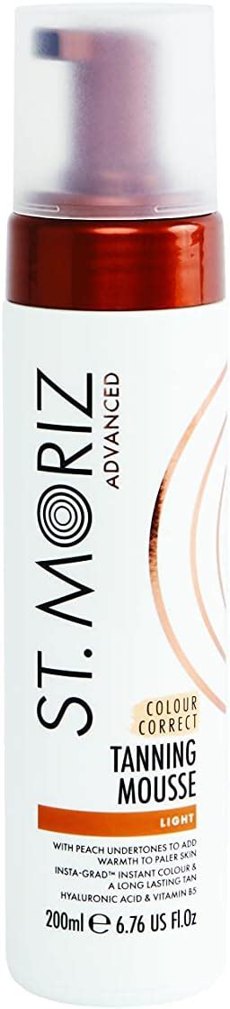 St Moriz Advanced Colour Correcting Tanning Mousse In Light With