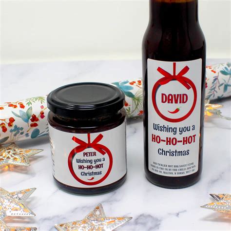 Ho Ho Hot Christmas Personalised Chilli Sauce By The Chilli Jam Man