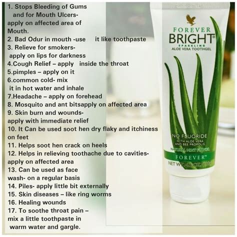 Forget Bright Toothgel Forever Living Products Tooth Gel Forever Living Aloe Vera