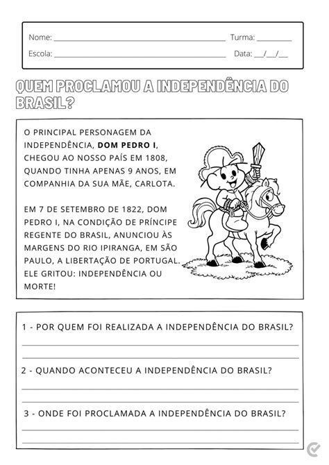 Atividades De 7 De Setembro Educação Infantil