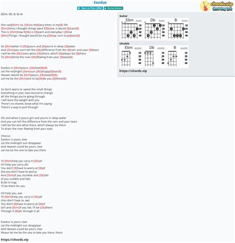 Chord: Exodus - Darius Rucker - tab, song lyric, sheet, guitar, ukulele ...