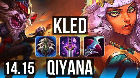 KLED Vs QIYANA MID Rank 4 Kled 7 Solo Kills VN Challenger 14