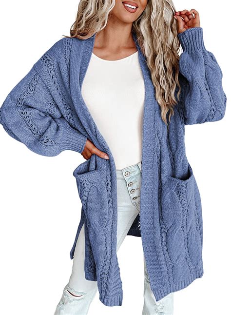 Dokotoo Women S Open Front Cardigan Oversized Slouchy Knit Chunky