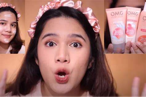 Review Rangkaian Skincare OMG Peach Glowing Dari Facial Wash Toner