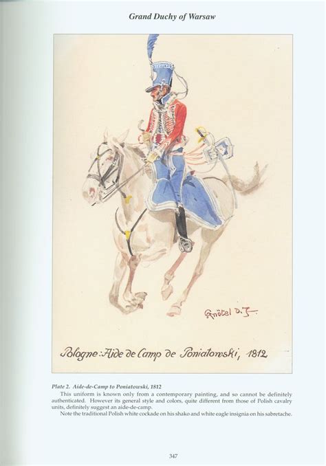 Grand Duchy of Warsaw: Plate 2. Aide de Camp to Poniatowski, 1812. | Napoleonic wars, Military ...