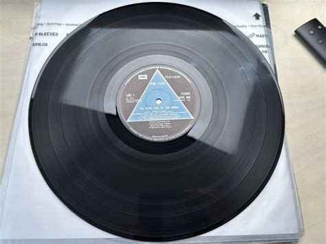 Pink Floyd Dark Side Of The Moon Vinyl Shvl 804 A2 B2 Solid Blue Prism