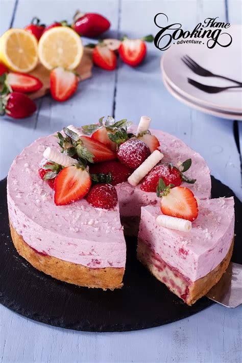 Strawberry Yogurt Mousse Cake Home Cooking Adventure