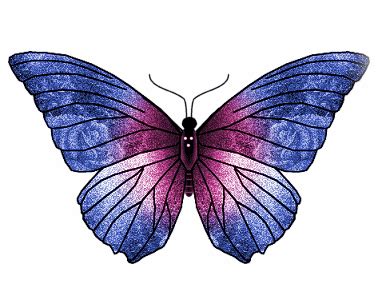 Flying Butterfly Animation Gif