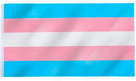 TRIXES Transgender Flag Large Size For Indoors And Outdoors