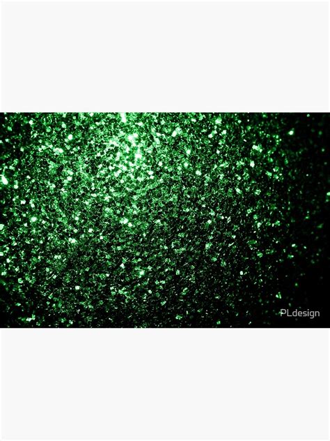 Glamour Dark Green Faux Glitter Sparkles Poster For Sale By Pldesign