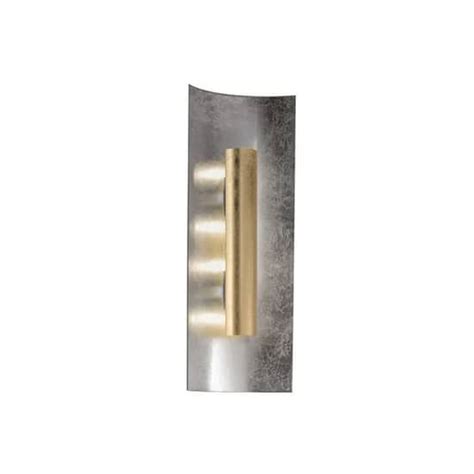 Aura Silber Wall Light Gold Shade Height 60 Cm Lights Co Uk