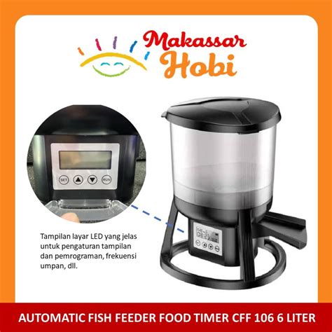 Jual Automatic Fish Feeder Kolam Koi Alat Pemberi Makan Pakan Ikan