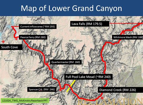 File:Map of Lower Grand Canyon- USBR.jpg - Glen Canyon Dam AMP