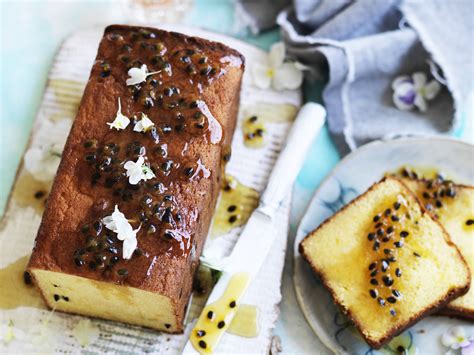 Passionfruit Cake With Orange Blossom And Mint Tea Syrup Womens