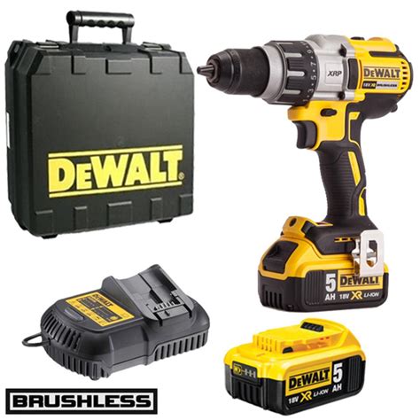 DeWALT DCD991P2 18 Volt Brushless 3 Speed Drill Driver 2 X 5 0Ah