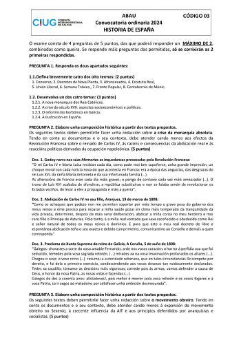 Examen de Historia de la Filosofía de Galicia ABAU de 2024