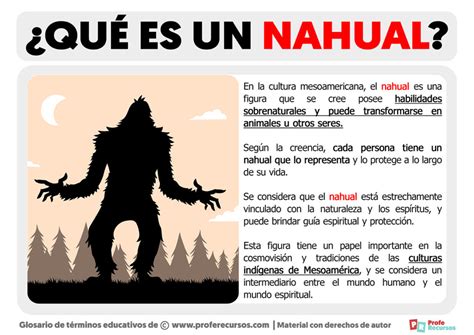 Qué es un Nahual Definición de Nahual