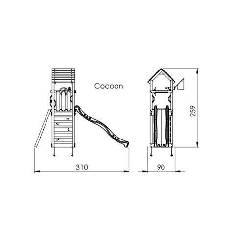 Turn De Joaca Mic Cocoon Cu Tobogan Jungle Gym