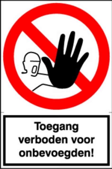 Bol Sticker Toegang Verboden Voor Onbevoegden