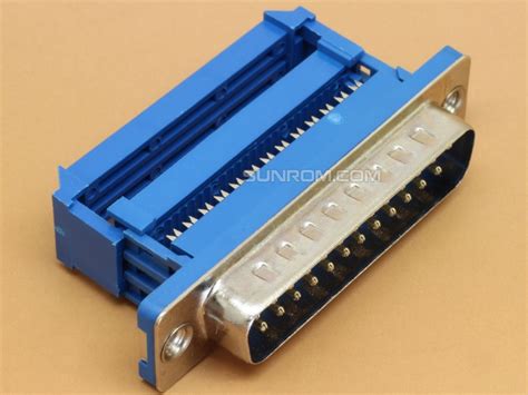 Db Male Idc Pin D Sub Crimp Connector For Flat Ribbon Cable