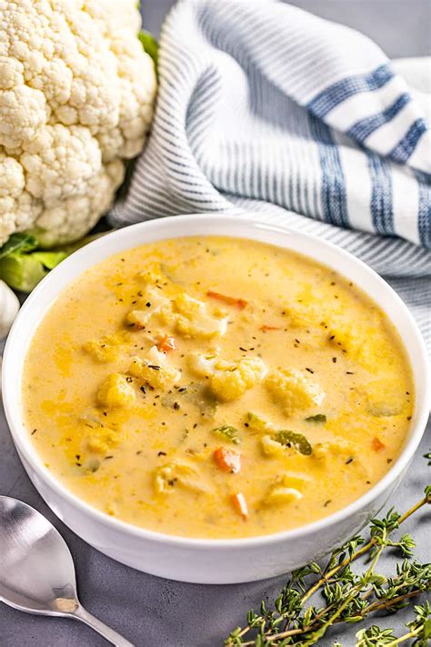 Creamy Cauliflower Soup The Stay At Home Chef