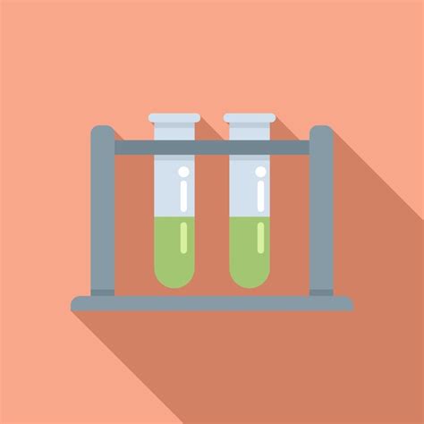 Premium Vector Medical Test Tube Icon Flat Vector Disease Bacteria