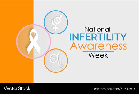 National Infertility Awareness Week Observed Vector Image