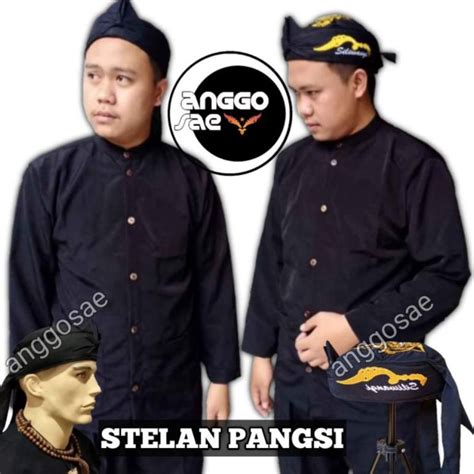 Jual New Stelan Baju Pangsi Dewasa Bsy Bendo Bordir Kujang Macan