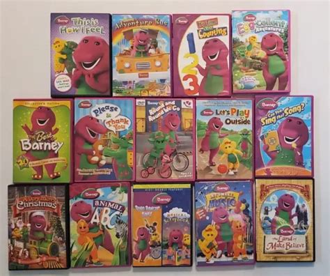 Barney The Purple Dinosaur Dvd Lot Of 14 One Is A Double Dvd Set 15