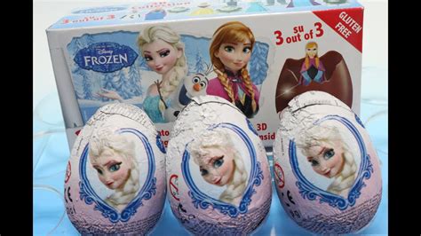 Disney Frozen Chocolate Surprise Eggs アナと雪の女王 チョコエッグ 겨울왕국 YouTube