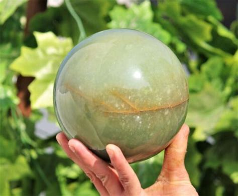 Large Mm Green Aventurin Crystal Quartz Healing Energy Stone Sphere