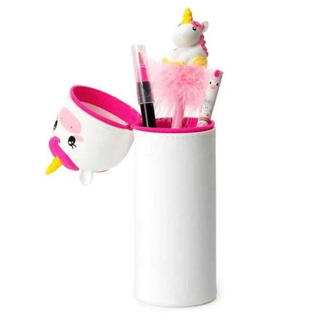 ASTUCCIO 2 IN 1 Unicorno KAWAII Con Zip BIANCO Legami IN SILICONE