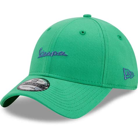 New Era Curved Brim Forty Essential Vespa Piaggio Green Adjustable Cap