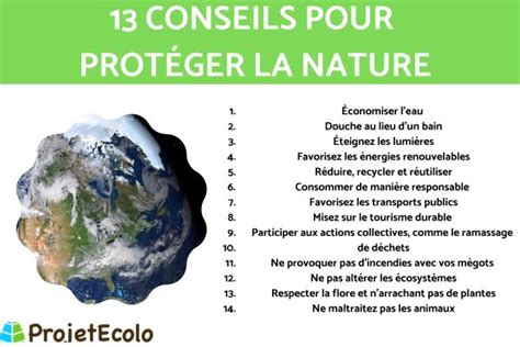 Comment PROTÉGER la NATURE 13 CONSEILS