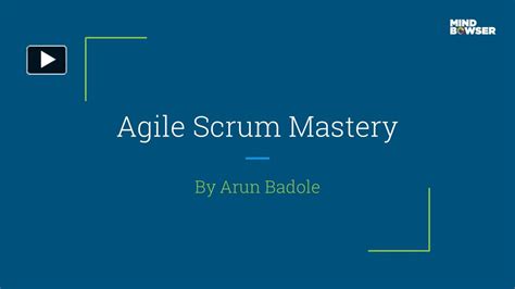 Ppt Agile Scrum Mastery Learn How To Bring Complex Projects To Life