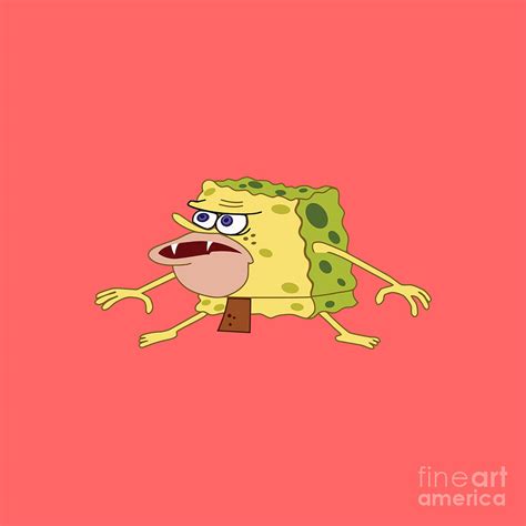 Spongebob Caveman Meme Drawing By Kariman Wahyudin