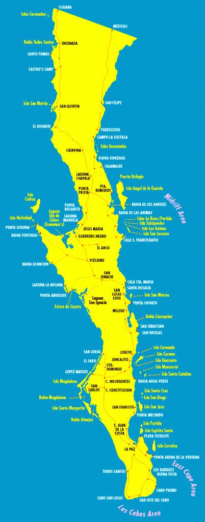 Map Of Baja California Mexico - Free Printable Maps