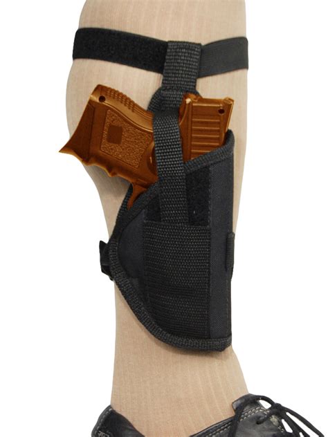 New Ankle Holster for Compact 9mm 40 45 Pistols - Barsony Holsters