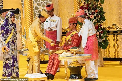 Prince Abdul Mateen Of Brunei Enjoys A Powdering Ceremony With Bride