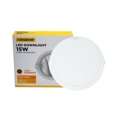 Jual Krisbow Lampu Downlight Led Shell Inbow 15 Watt Warm White Kuning