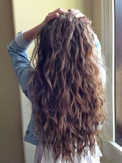 Long Naturally Wavy Hair