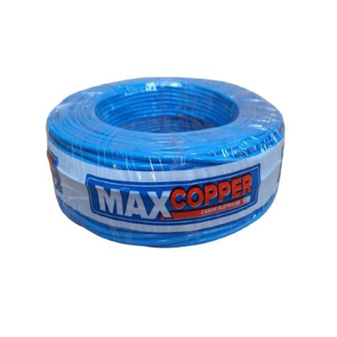 Fio Cabo Flexível 16 0Mm Rolo 100 Metros Maxcopper Azul Submarino