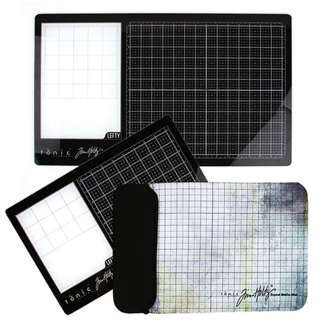 Tim Holtz Left Handed Glass Media Mats Bundle