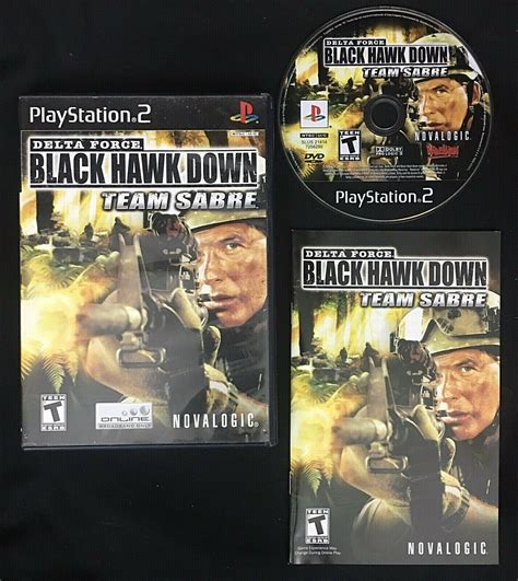 Delta Force Black Hawk Down Team Sabre Playstation Game Ps Tested