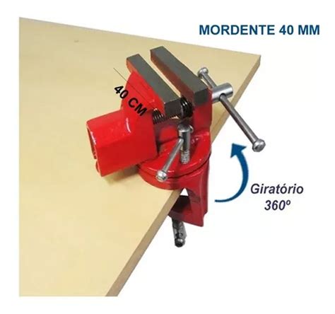 Mini Torno Morsa De Bancada Base Girat Ria Mm Ourives Parcelamento