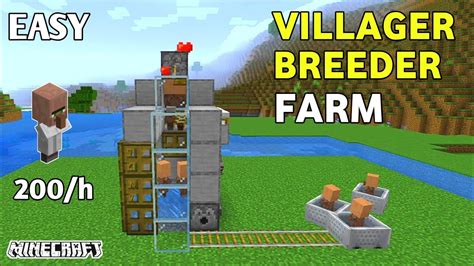 Easy Villager Breeder Tutorial In Minecraft Pe 1 19 1 19 Villager