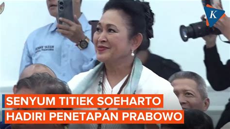 Momen Titiek Soeharto Tersenyum Sumringah Di Kpu Saat Hadiri Penetapan