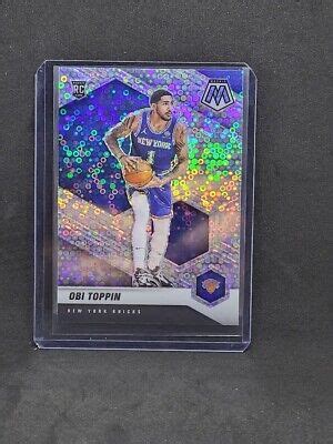 Mosaic Fast Break Obi Toppin Variation Silver Disco Prizm