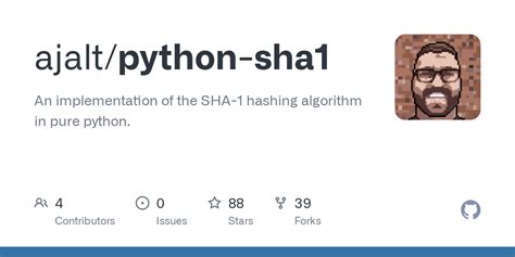 GitHub Ajalt Python Sha1 An Implementation Of The SHA 1 Hashing