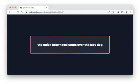 How to create gradient border with Tailwind CSS